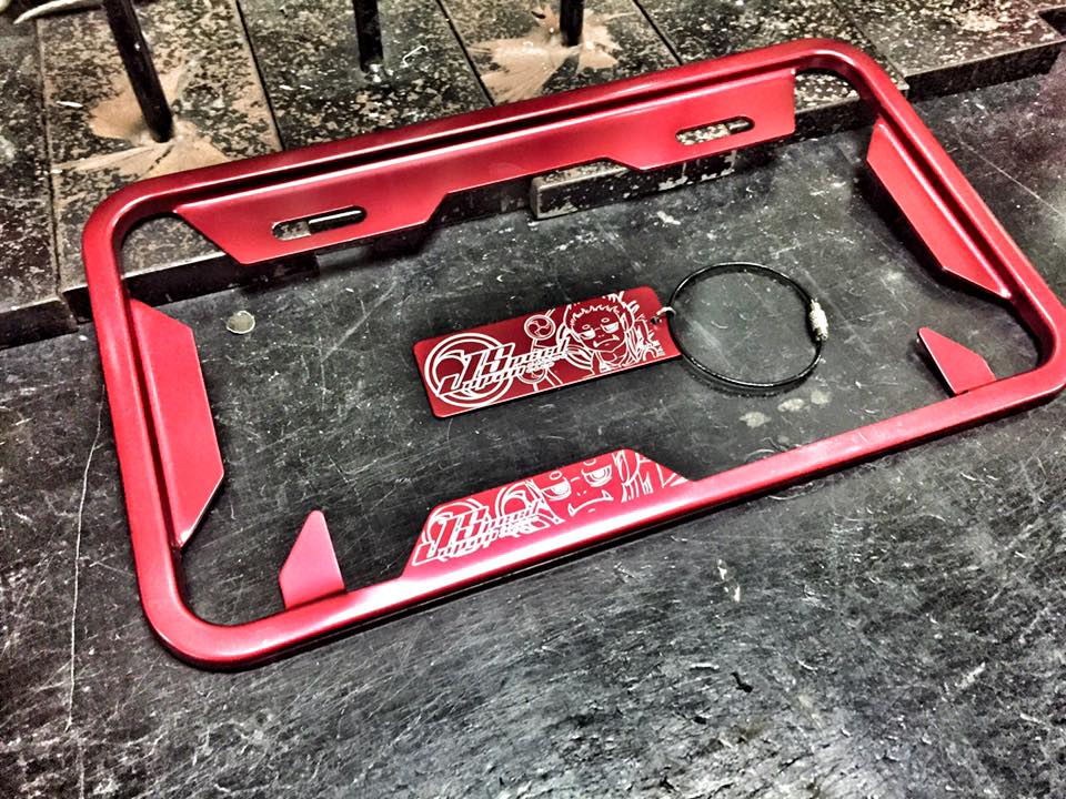 ＊『益隆車業』＊【SYM經銷商 】特約商JAPAN SPEED 新小七碼牌框feat.不鏽鋼繩鑰匙圈