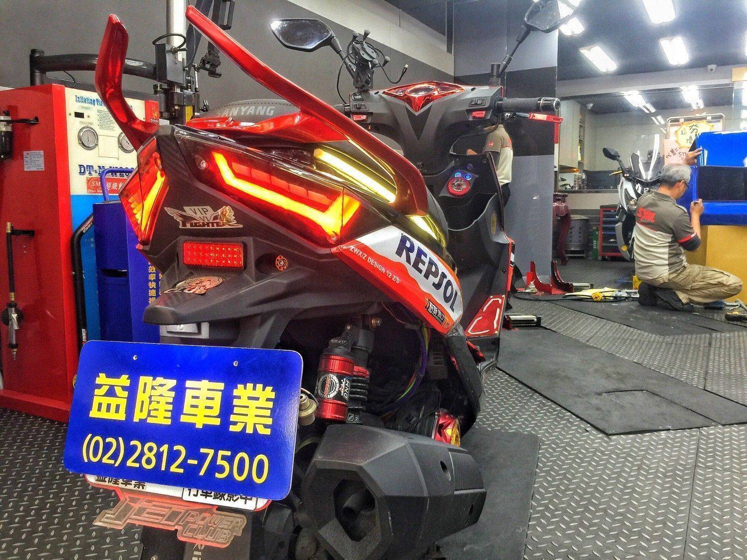 JETS 安裝 A6尾燈組＊ SYM SBC 益隆車業 ＊