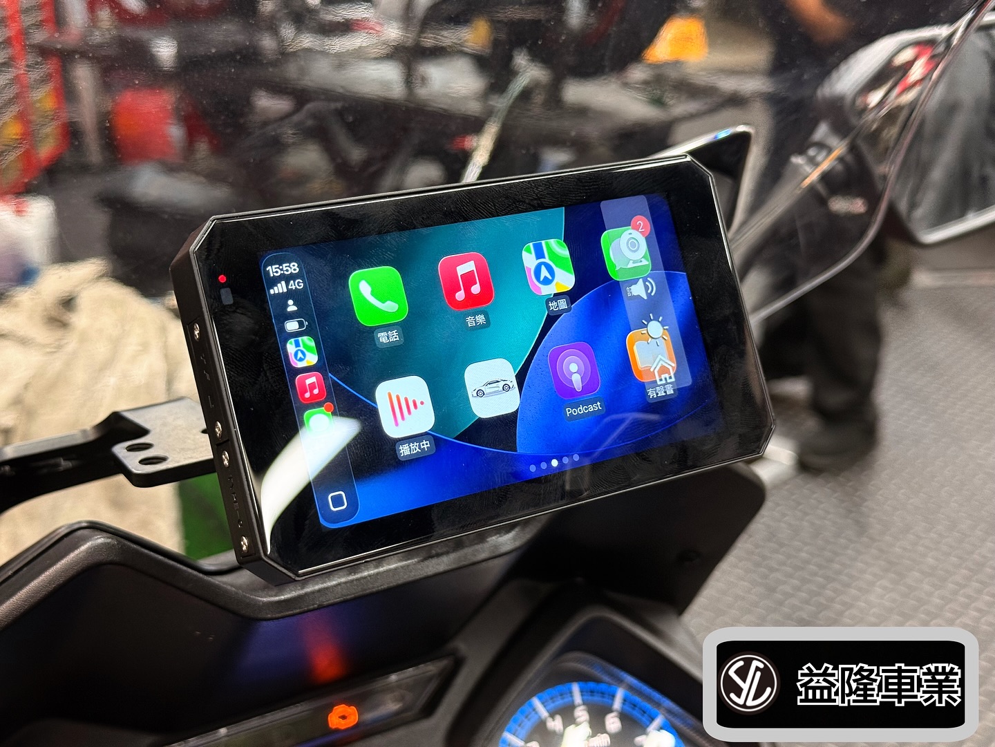 SYM JOYMAX Z+ 安裝CarPlay車聯網連接行車紀錄器前後1080鏡頭＊SYM SBC 益隆車業＊