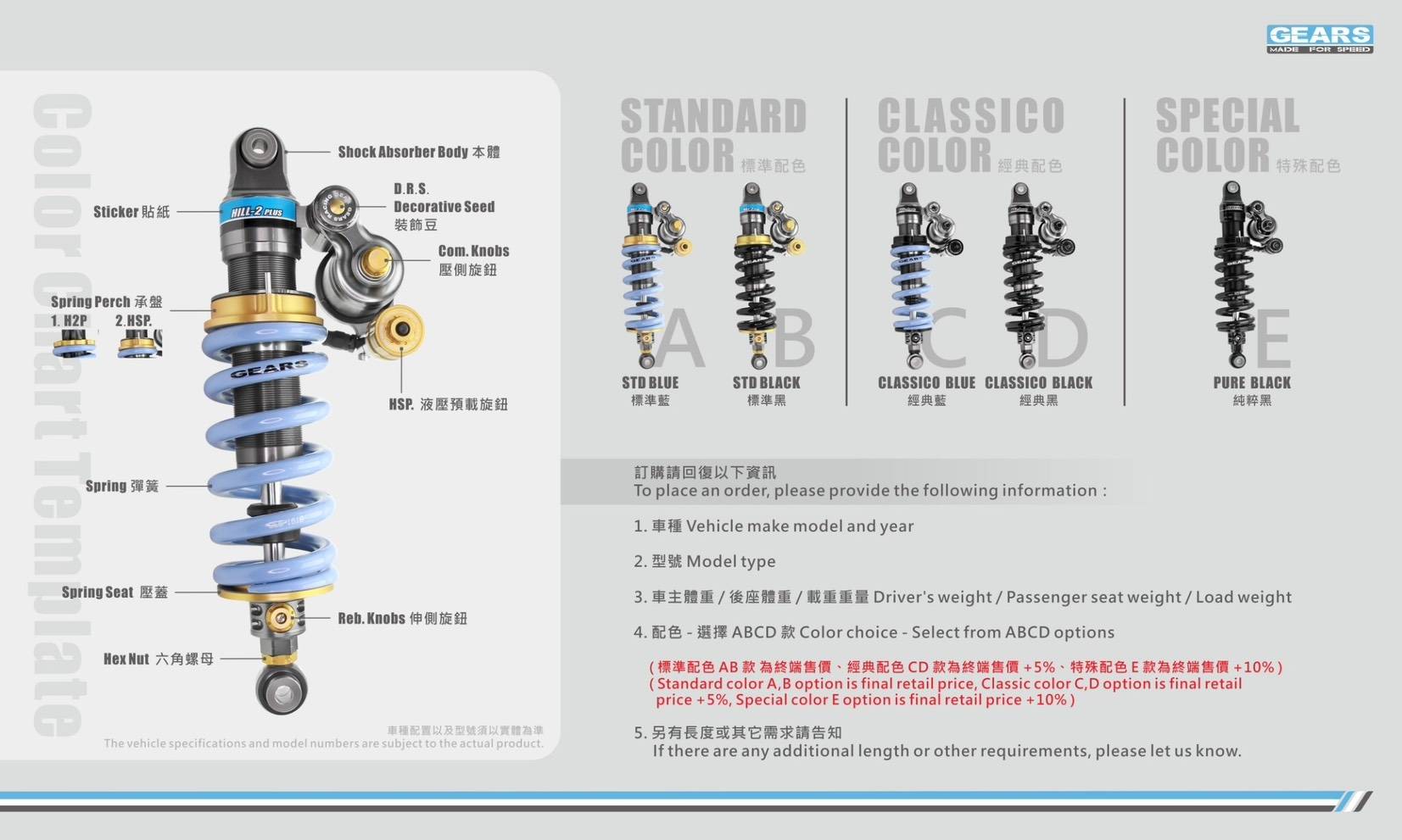 TTLBT 靈龜 508 GEARS H2P 避震器 *SYM SBC 益隆車業* TTLBT 靈龜 508 GEARS H2P 避震器 *SYM SBC 益隆車業*