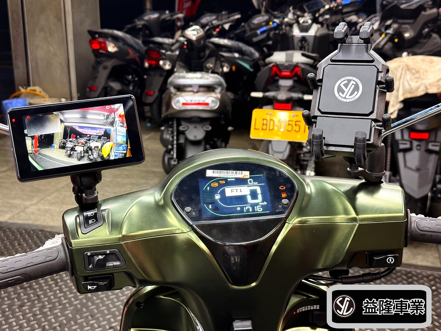 SYM FIDDLE 158 安裝CarPlay車聯網連接行車紀錄器前後1080鏡頭＊SYM SBC 益隆車業＊